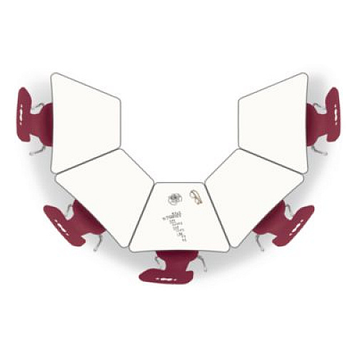 MooreCo Hierarchy Beam Desk, 34.4" x 24" x 18" to 29", White Porcelain Steel with Platinum Legs,Ships in Two Boxes (Worksurface/Legs) (5907766692)
