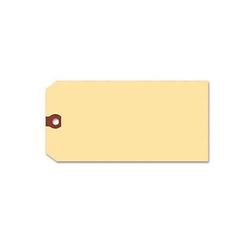 Unstrung Shipping Tags, 11.5 pt Stock, 5.25 x 2.63, Manila, 1,000/Box