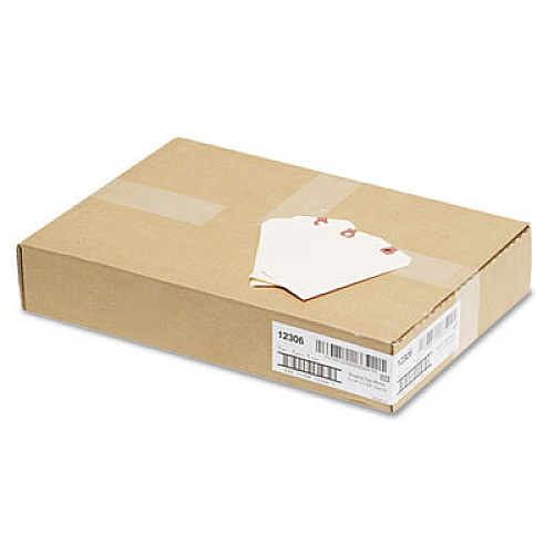 Unstrung Shipping Tags, 11.5 pt Stock, 5.25 x 2.63, Manila, 1,000/Box