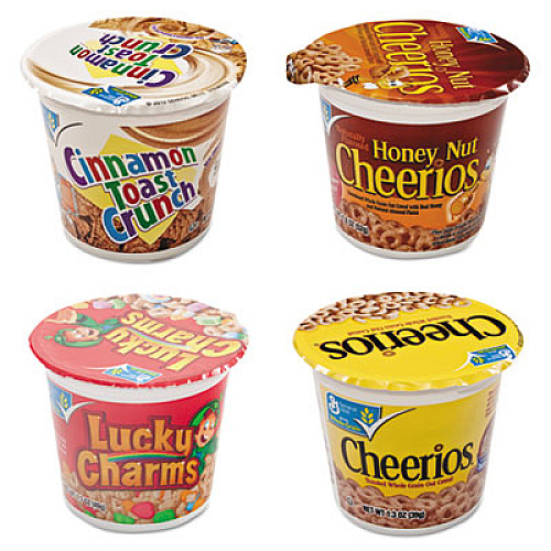 General Mills Cheerios Breakfast Cereal, Single-Serve 1.3 oz Cup, 6/Pack (SN13896)