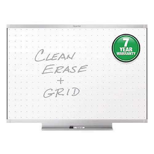 Quartet Prestige 2 Total Erase Whiteboard, 72 x 48, White Surface, Silver Aluminum/Plastic Frame 72" (6 ft) Width x 48" (4 ft) Height - White Surface - Silver Aluminum Frame - Horizontal - 1 Each (TE547AP2)