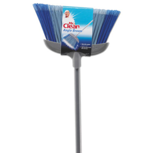 Mr. Clean Deluxe Angle Broom, 5 1/2" Bristles, 55.37", Metal Handle