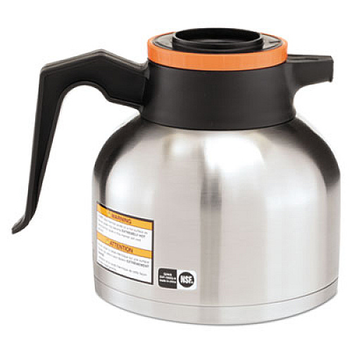 1.9 Liter Thermal Carafe, Stainless Steel/Black/Orange (Decaf)