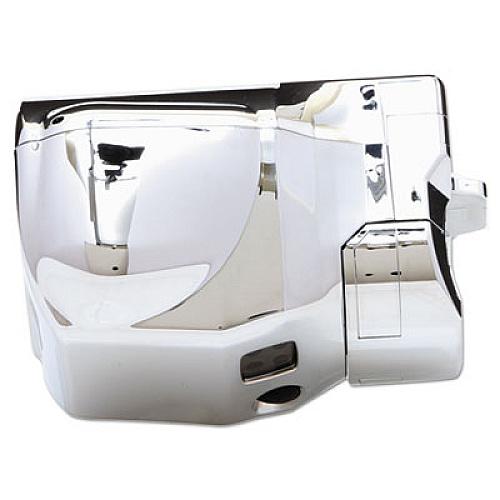 Rubbermaid Commercial Auto Flush Clamp-On Toilet Flushing System, Polished Chrome Chrome - 1 Each (401805A)