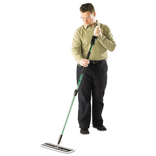 Easy Scrub Flat Mop Tool, 16 x 5 Head, 38" to 59.5" Green Aluminum Handle