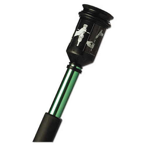 Easy Scrub Flat Mop Tool, 16 x 5 Head, 38" to 59.5" Green Aluminum Handle