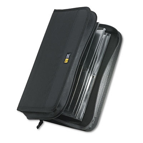 Case Logic CD/DVD Wallet, Holds 72 Discs, Black (3200042)