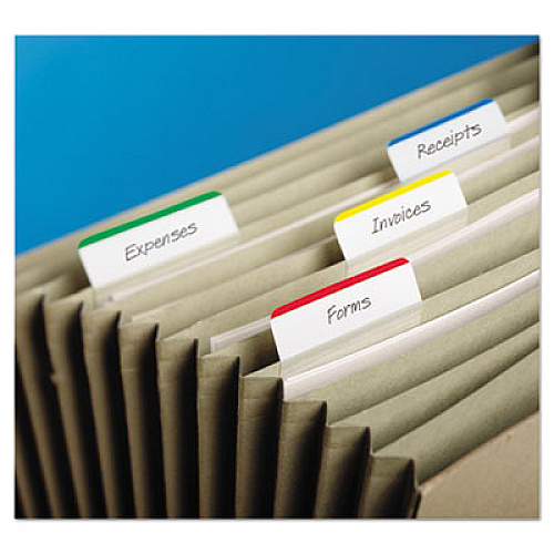 Post-it 2" Angled Tabs, Lined, 1/5-Cut, Assorted Primary Colors, 2" Wide, 24/Pack Write-on Tab(s) - 1.50" Tab Height x 2" Tab Width - Blue, Green, Red, Yellow Tab(s) - Repositionable - 24 / Pack (686A1)