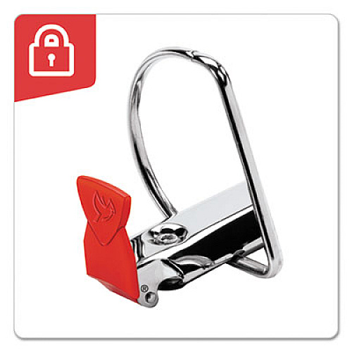 Cardinal SuperLife Pro Easy Open ClearVue Locking Slant-D Ring Binder, 3 Rings, 1.5" Capacity, 11 x 8.5, White 1 1/2" Binder Capacity - Letter - 8 1/2" x 11" Sheet Size - 350 Sheet Capacity - 3 Ring(s) - Fastener(s): D-Ring - Pocket(s): 2, Interna (54662)