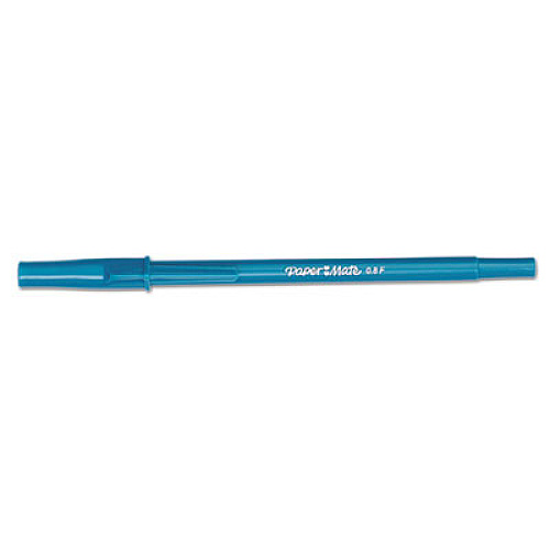 Paper Mate Write Bros. Ballpoint Pen, Stick, Fine 0.8 mm, Blue Ink, Blue Barrel, 12/Pack (3361131)