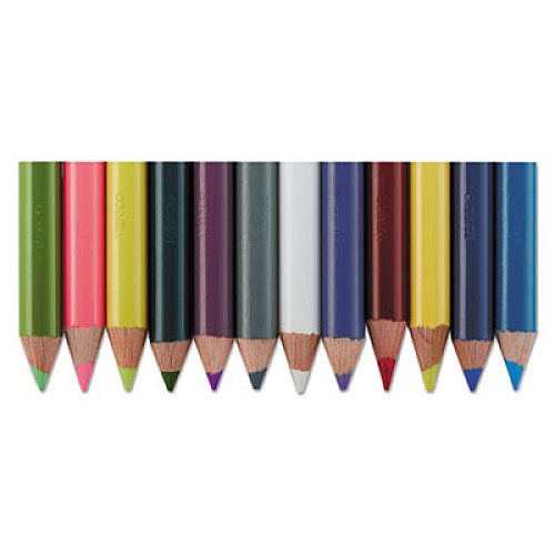 Prismacolor Scholar Colored Pencil Set, 3 mm, HB (#2), Assorted Lead and Barrel Colors, 48/Pack (92807)