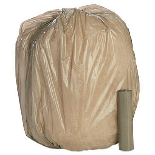 AbilityOne 8105015171364, SKILCRAFT Trash Can Liner Linear Low Density Coreless Rolls, 60 gal, 1 mil, 38" x 58", Gray, 100/Box
