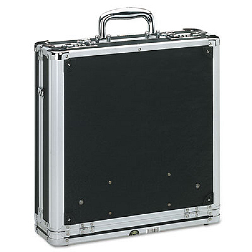 Vaultz Locking Media Binder, Holds 200 Discs, Black (VZ01076)