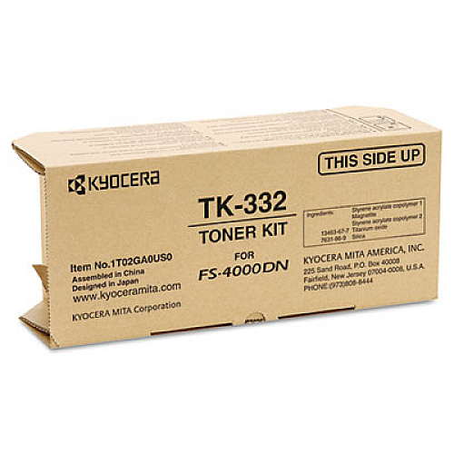 Kyocera TK322 Toner, 15000 Page-Yield, Black