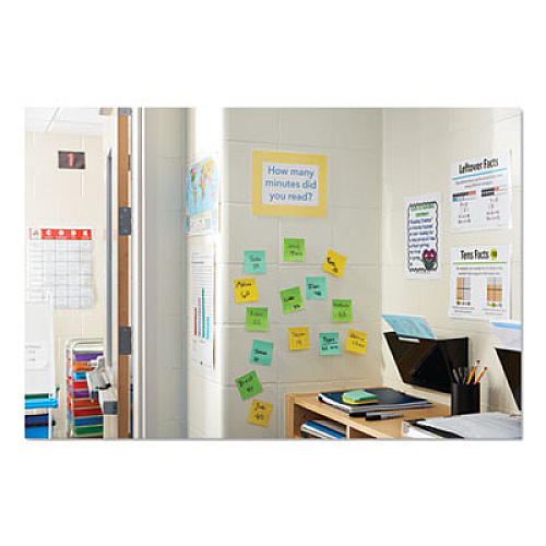Post-it Extreme Notes Water-Resistant Self-Stick Notes, Green, 3" x 3", 45 Sheets, 12/Pack (XTRM3312TRYG)