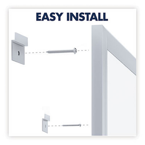 Quartet Classic Series Total Erase Dry Erase Boards, 48 x 36, White Surface, Silver Anodized Aluminum Frame 576" (48 ft) Width x 432" (36 ft) Height - White Melamine Surface - Silver Aluminum Frame - Horizontal/Vertical - Durable, Flexible, Smooth  (S534)