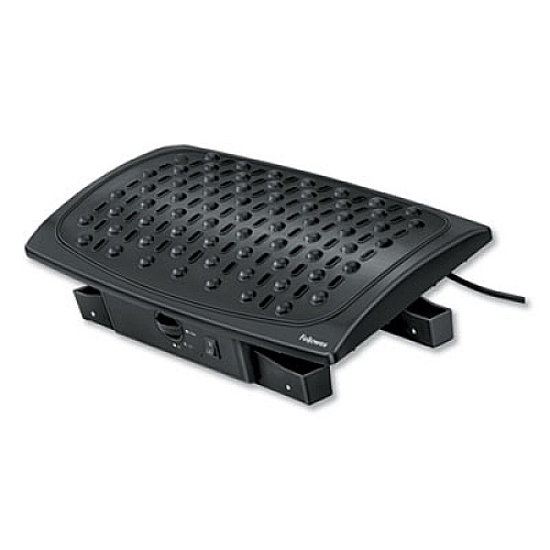 Fellowes Climate Control Footrest, 16.5w x 10d x 5.5, 6.5h, Black (8030901)