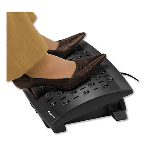 Fellowes Climate Control Footrest, 16.5w x 10d x 5.5, 6.5h, Black (8030901)