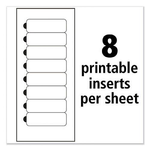 Avery The Mighty Badge Name Badge Holder Kit, Horizontal, 3 x 1, Inkjet, Silver, 4 Holders/32 Inserts (71201)
