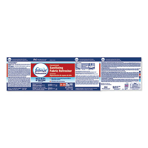 Febreze Professional Sanitizing Fabric Refresher, Light, 1 gal Bottle, Concentrate (72135EA)