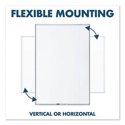 Quartet Fusion Nano-Clean Magnetic Whiteboard, 36 x 24, White Surface, Silver Aluminum Frame 36" (3 ft) Width x 24" (2 ft) Height - White Surface - Silver Aluminum Frame - Horizontal/Vertical - Magnetic - 1 Each (NA3624F)