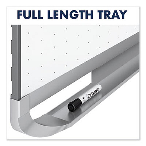 Quartet Prestige 2 Total Erase Whiteboard, 72 x 48, White Surface, Silver Aluminum/Plastic Frame 72" (6 ft) Width x 48" (4 ft) Height - White Surface - Silver Aluminum Frame - Horizontal - 1 Each (TE547AP2)