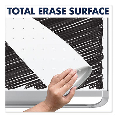 Quartet Prestige 2 Total Erase Whiteboard, 72 x 48, White Surface, Silver Aluminum/Plastic Frame 72" (6 ft) Width x 48" (4 ft) Height - White Surface - Silver Aluminum Frame - Horizontal - 1 Each (TE547AP2)