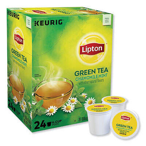 Lipton Green Tea with Chamomile and Mint K-Cup Green Tea - K-Cup - 24 / Box (6868)