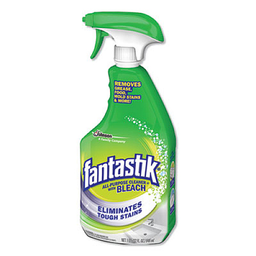 fantastik&reg; All-purpose Cleaner with Bleach 32 fl oz (1 quart) - Fresh Clean Scent - Anti-bacterial - Clear - 1 Each (308685)