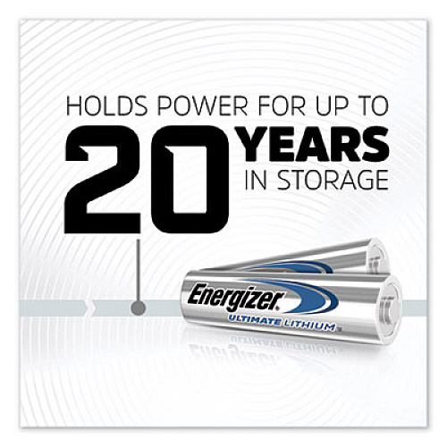 Energizer Ultimate Lithium AA Batteries, 1.5V, 12/Pack (L91SBP12)