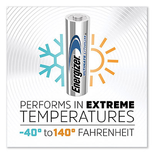 Energizer Ultimate Lithium AA Batteries, 1.5V, 12/Pack (L91SBP12)