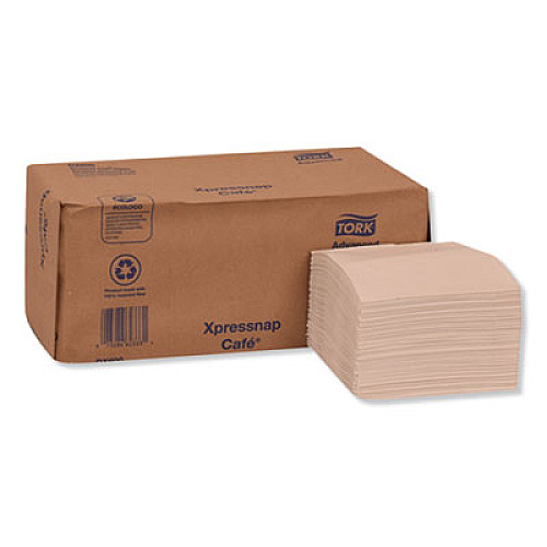 Tork Xpressnap Interfold Dispenser Napkins, 1-Ply, 8.5 x 8.5, White, 500/Pack, 12 Packs/Carton (DX600)