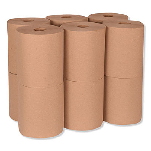 Tork Universal Hardwound Roll Towel, 1-Ply, 7.88" x 600 ft, Natural, 12/Carton (RK600E)