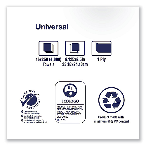 Tork Xpress Countertop Multifold Hand Towel Dispenser, Black, H2-302028 + Tork Multifold Hand Towel, White, H2, 100% Recycled Fibers, 1-Ply, 100% Recycled Fibers, 1-Ply, 16 x 250 Sheets