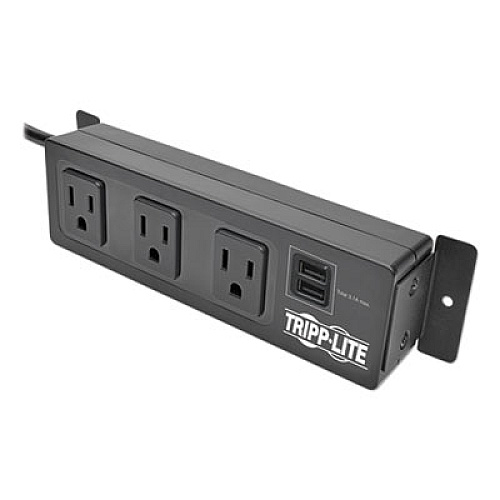 Tripp Lite 3-outlet Mountable Surge 10ft Cord 510j (TLP310USBS)