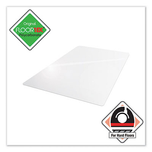 Cleartex Ultimat XXL Polycarbonate Chair Mat for Hard Floors, 60 x 79, Clear
