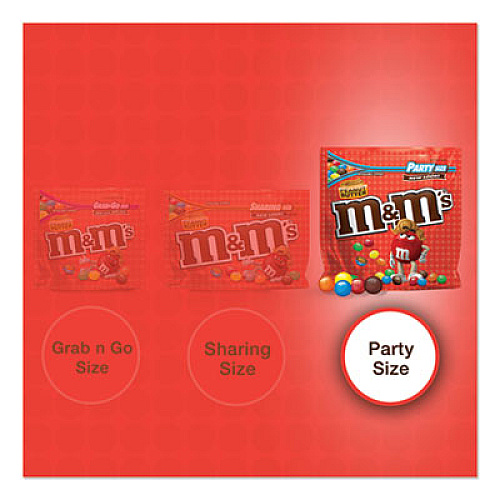M&M's Chocolate Candies, Peanut Butter, 38 oz Resealable Bag (55085)