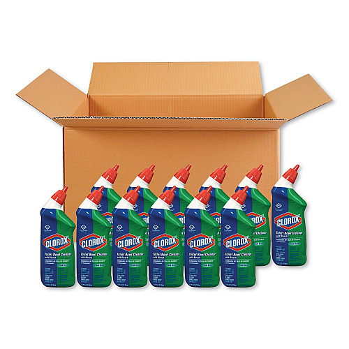 Clorox Toilet Bowl Cleaner with Bleach, Fresh Scent, 24oz Bottle (00031EA) - 2 Pack