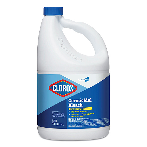 Clorox Concentrated Germicidal Bleach, Regular, 121 oz Bottle (30966EA) - 2 Pack