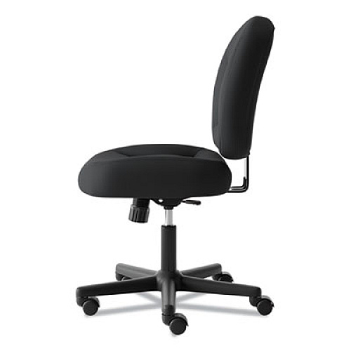 HON VL210 Low-Back Task Chair, Supports Up to 250 lb, 17" to 20.5" Seat Height, Black Black - Mesh - 1 Each (VL210MM10)