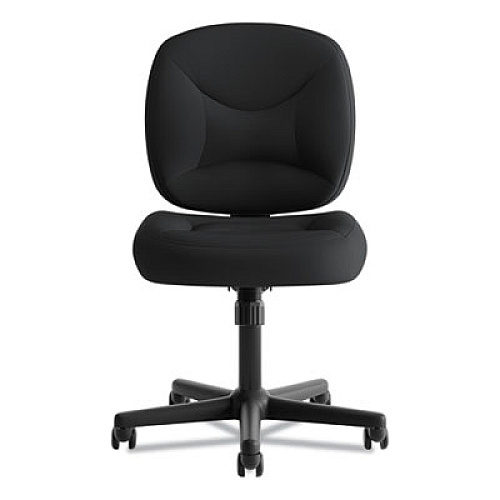 HON VL210 Low-Back Task Chair, Supports Up to 250 lb, 17" to 20.5" Seat Height, Black Black - Mesh - 1 Each (VL210MM10)