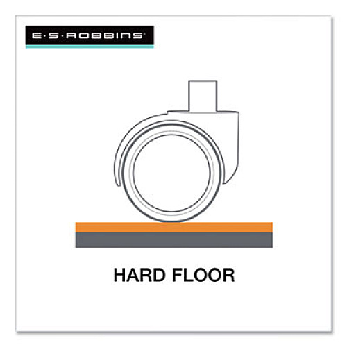 EverLife Workstation Chair Mat for Hard Floors, With Lip, 66 x 60, Clear