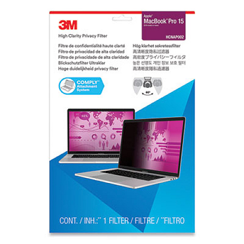 3M High Clarity Privacy Filter for 15.4" Widescreen MacBook Pro, 16:10 Aspect Ratio For 15.4" Widescreen LCD 2 in 1 Notebook - 16:10 - Scratch Resistant, Dust Resistant - 1 Each (HCNAP002)