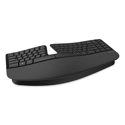 Microsoft Sculpt Ergonomic Desktop Wireless Keyboard and Mouse Combo, 2.4 GHz Frequency, Black (L5V00001)