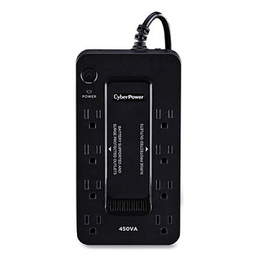 CyberPower SE450G1 UPS Battery Backup, 8 Outlets, 450 VA, 890 J