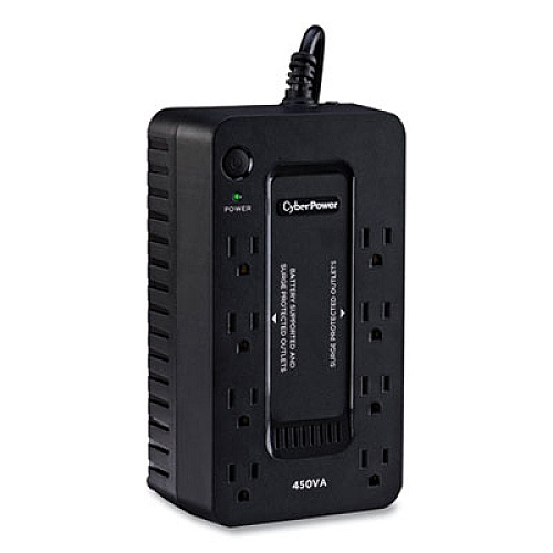 CyberPower SE450G1 UPS Battery Backup, 8 Outlets, 450 VA, 890 J