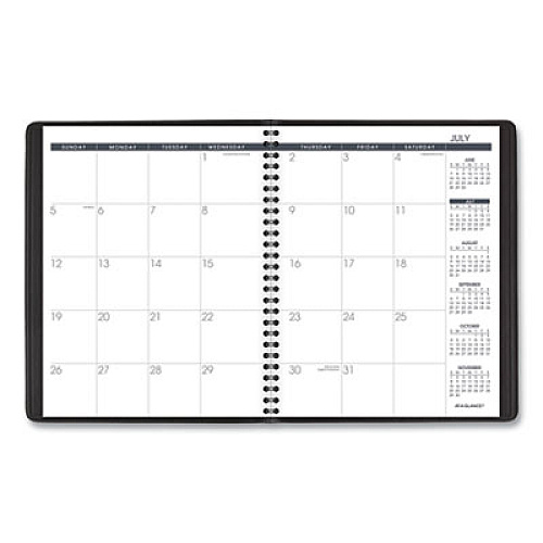 AT-A-GLANCE Monthly Planner, 8.75 x 7, Black Cover, 18-Month (July to Dec): 2022 to 2023 (7012705)
