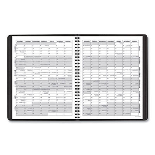 AT-A-GLANCE Monthly Planner, 8.75 x 7, Black Cover, 18-Month (July to Dec): 2022 to 2023 (7012705)