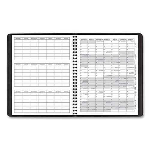 AT-A-GLANCE Monthly Planner, 8.75 x 7, Black Cover, 18-Month (July to Dec): 2022 to 2023 (7012705)