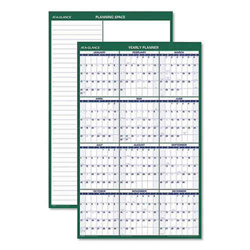 At-A-Glance Vertical Reversible Erasable Wall Calendar (PM21028)